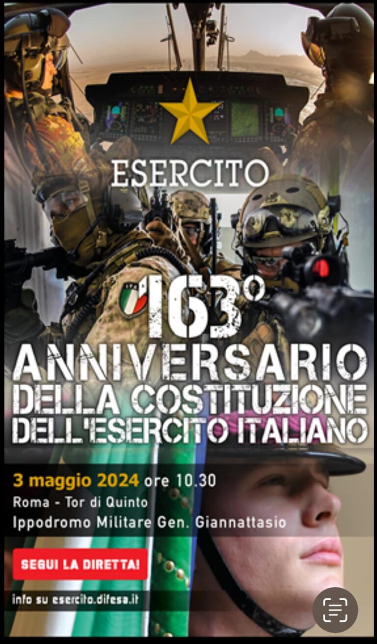 163° Anniversario – BUON COMPLEANNO ESERCITO!!