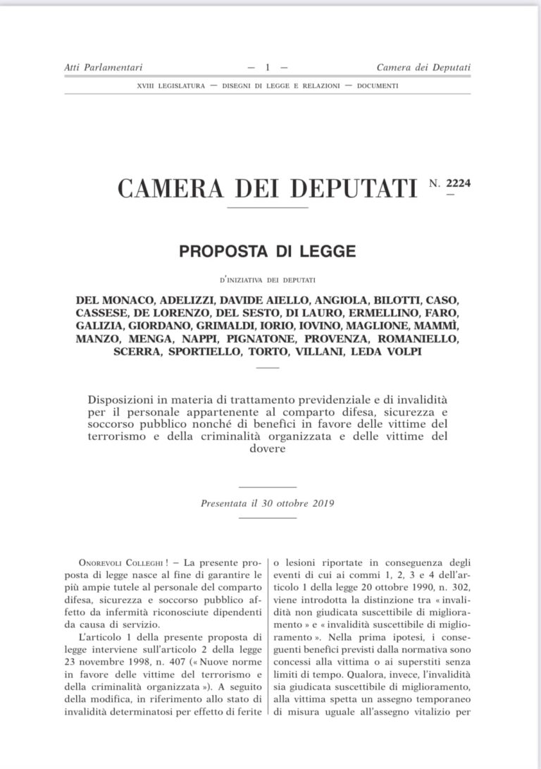 Comunicato Stampa – Ammalati in Teatro Operativo