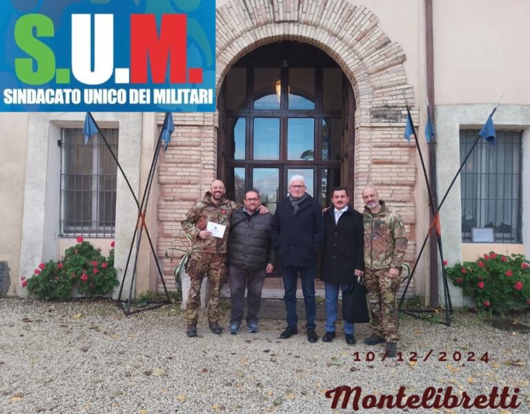 OGGI IL SINDACATO UNICO DEI MILITARI A MONTELIBRETTI.