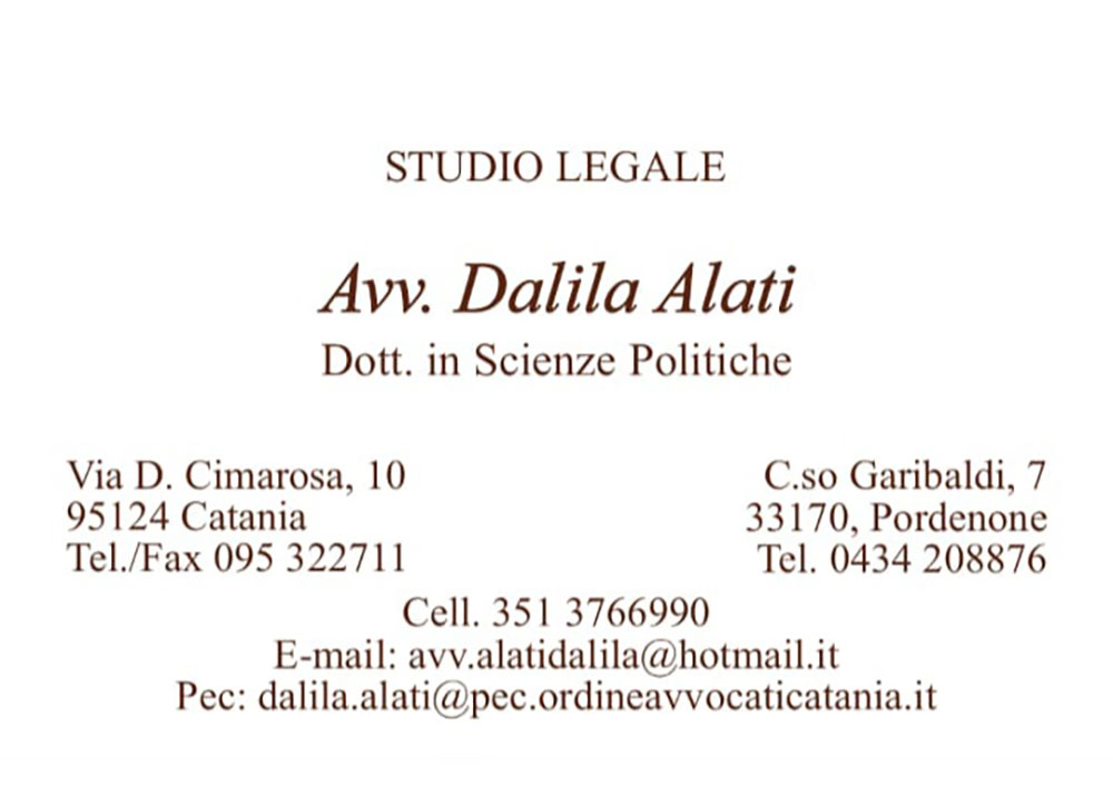 Studio Legale Avv. Dalila Alati